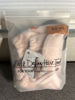 Kitsch Quick-Drying Hair Towel – Blush Pink