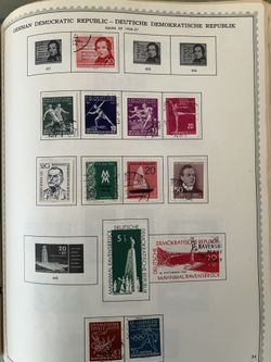 Germany 🇩🇪 German Democratic Republic Collection Of 12 Postage Stamps Issued 1956 To 1957.