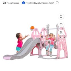 Slide And Swing Set For Toddlers 