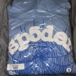 Sp5der Hoodie Sky blue Size Small best Offer