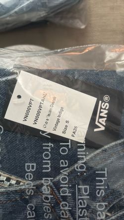 vans overalls size small