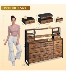 MOVING SALE NEW multifunctional  dresser with USB charging station!