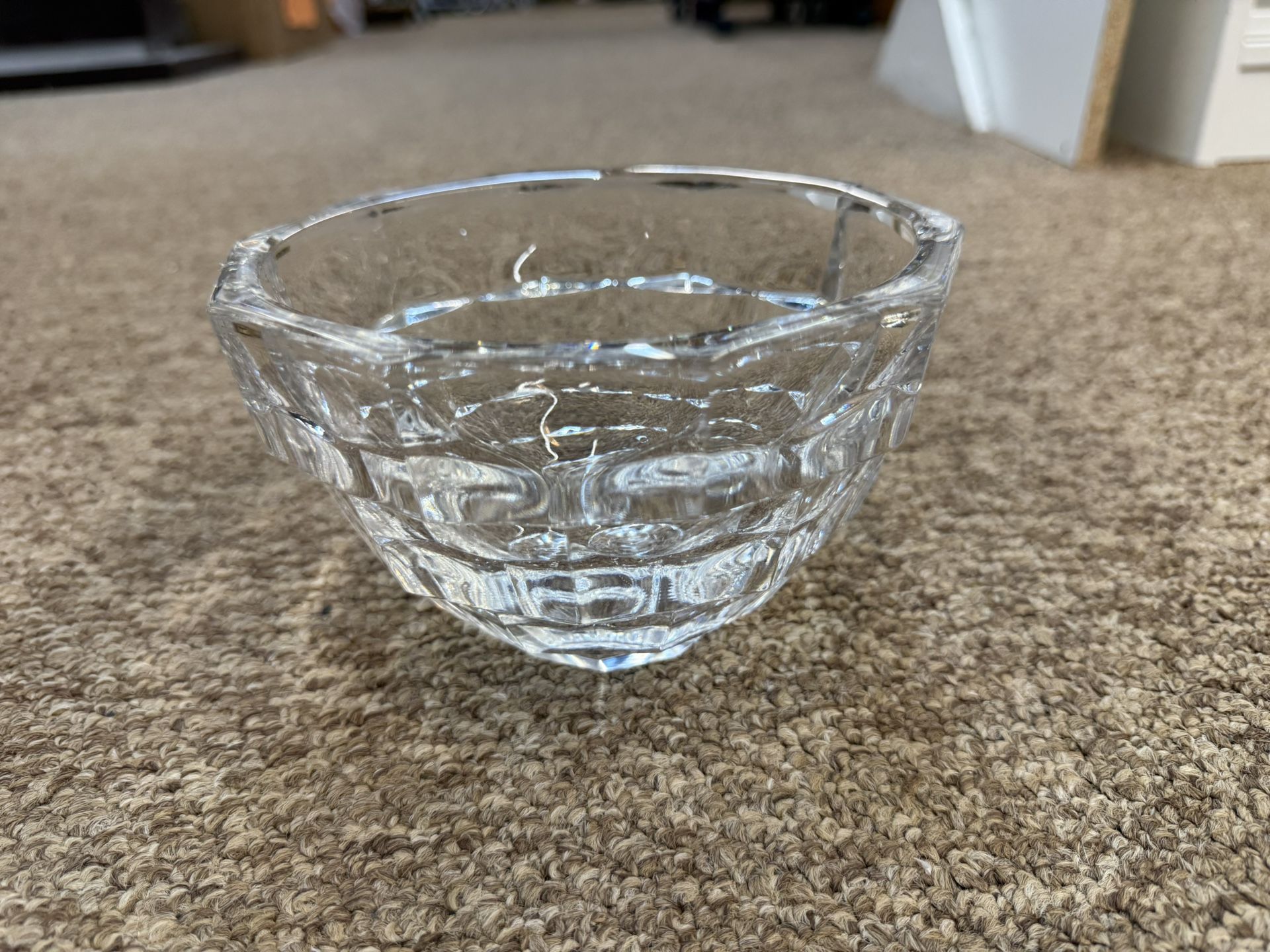 Kosta Boda Sweden Opus 1 Crystal Bowl Rolf Sinnemark Design