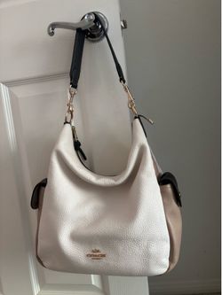 Coach cream leather purse