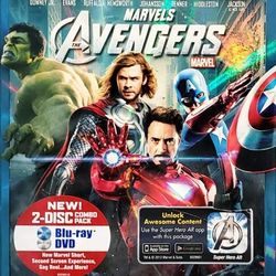 Marvel's The Avengers - Two-Disc Combo Pack Blu-ray/DVD Sealed NIB