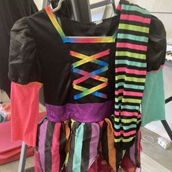 Rainbow Witch Costume For Kids