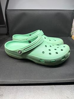 Crocs Classic Clogs Mint Green Size 12 Men’s