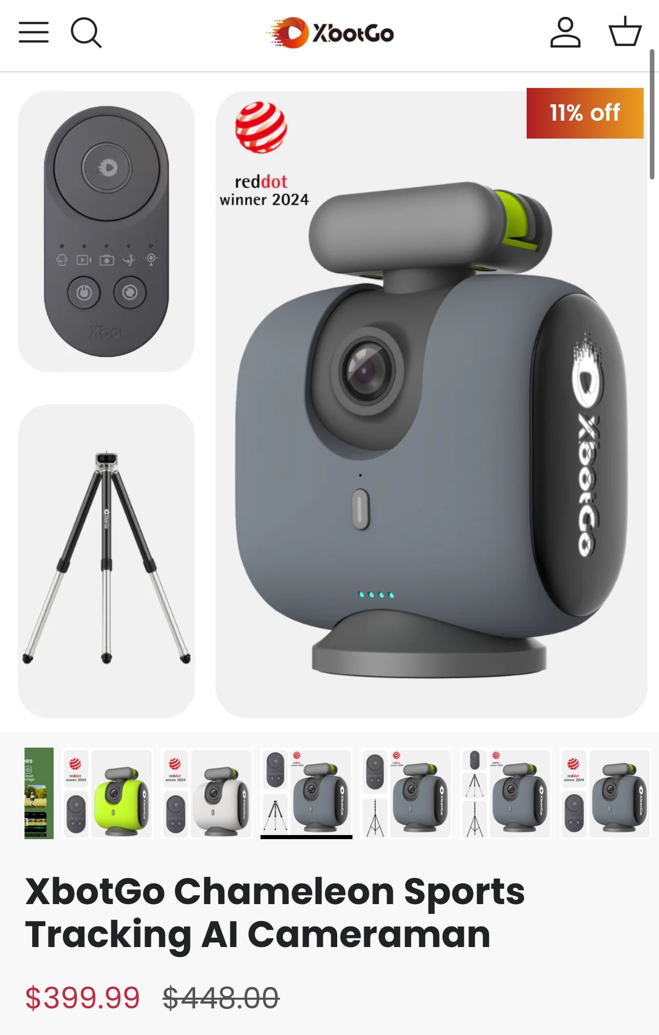 XbotGo Chameleon Sports Tracking Gimbal 