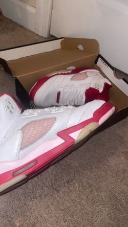 Air Jordan 5 Low White Pink Sneakers