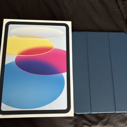 iPad 10th Gen Blue Cellular + WiFi Mint Condition 