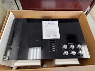 KitchenAid 36” electric downdraft cooktop with 5 burners