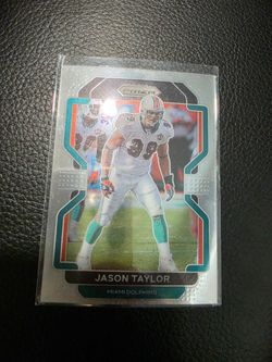 Jason Taylor Dolphins Prizm Panini nfl SPORTS card!
