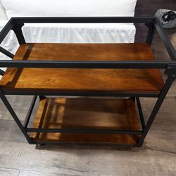 Bar Cart On Wheels