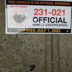 Officials No Ticket Tag 