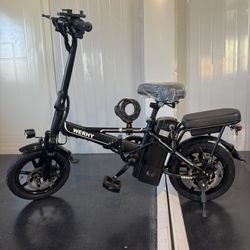 Folding electric bicycle