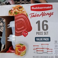 New Rubbermaid 16 Pcs. Take Alongs Set