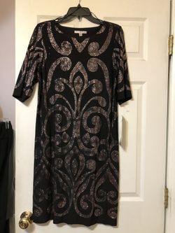 Party dress black and gold