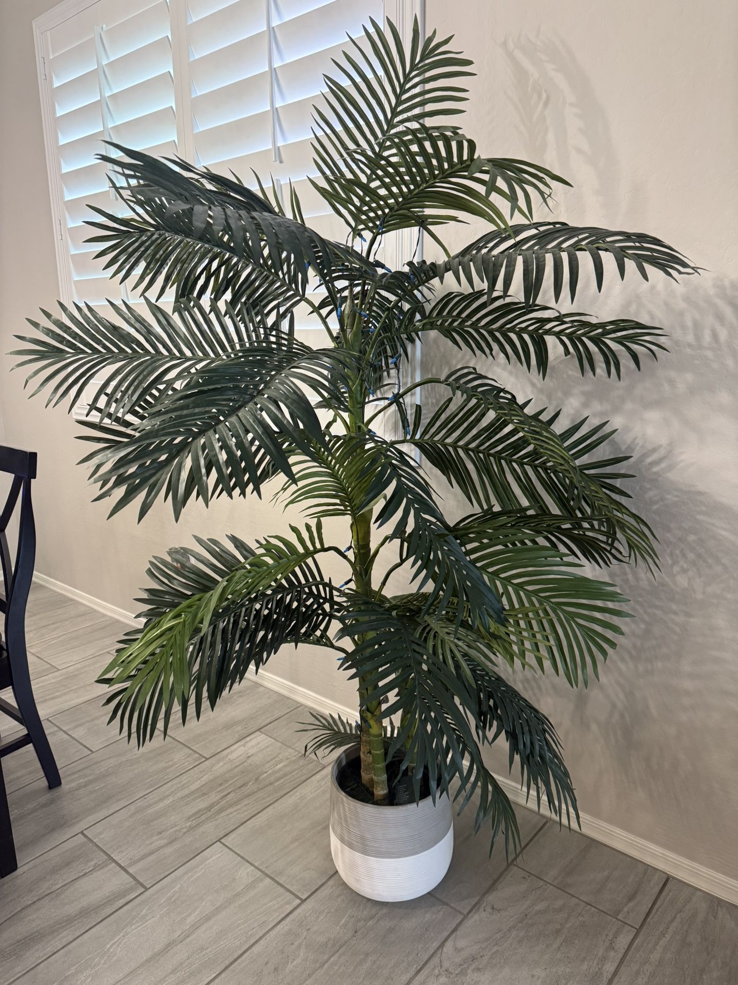 Fake Palm With Ceramic Pot 