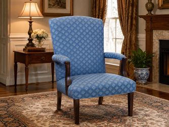 Best Chairs Martha Washington Blue Chippendale Armchair Vintage