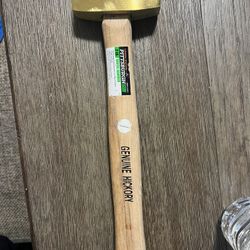 Pittsburgh 2 Lb Hickory Handle Brass Hammer