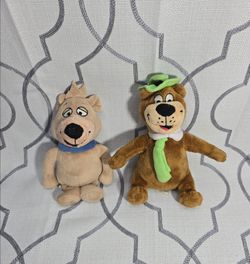Vintage Hanna- Barbera Stuffed Animal Yogi Bear & Boo Boo Bear Plush Read Below