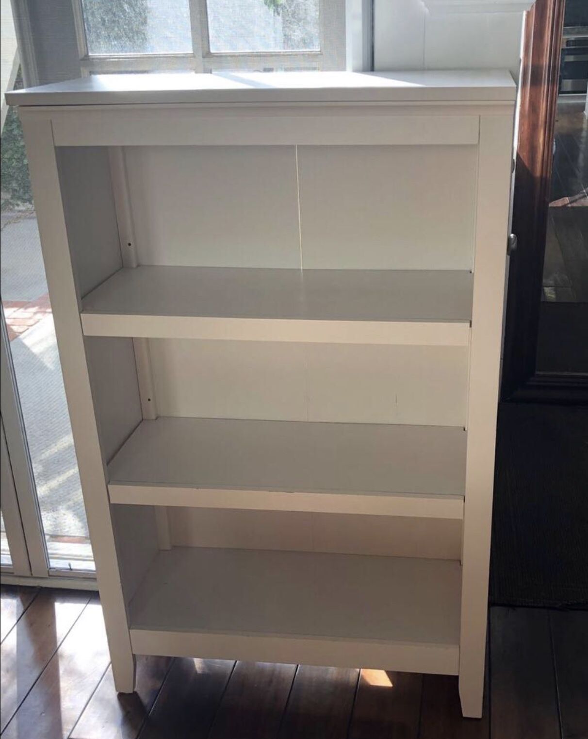 2- White 3 Shelf Bookcases
