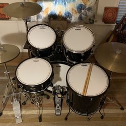 Astro / Royce Drum Set, New Heads, Cymbals