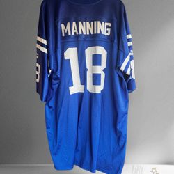 Peyton Manning #18 Jersey – Puma – Size 2X (Blue/White)