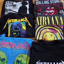 Men's XL Band Tees $10 Each