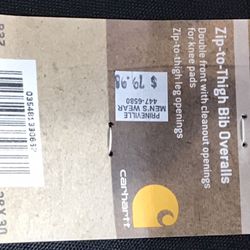 Carhart Coveralls Size 38-30 Brand New