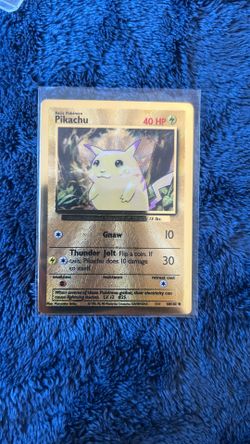 Metal Pikachu Pokémon Card