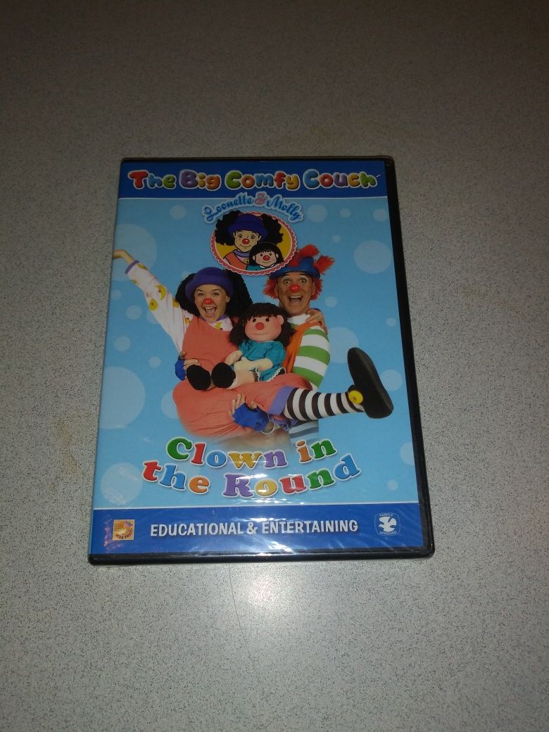 THE BIG COMFY COUCH CLOWN IN THE ROUND DVD VOL.1 EPISODES 1-3 NEW FACTORY SEALED