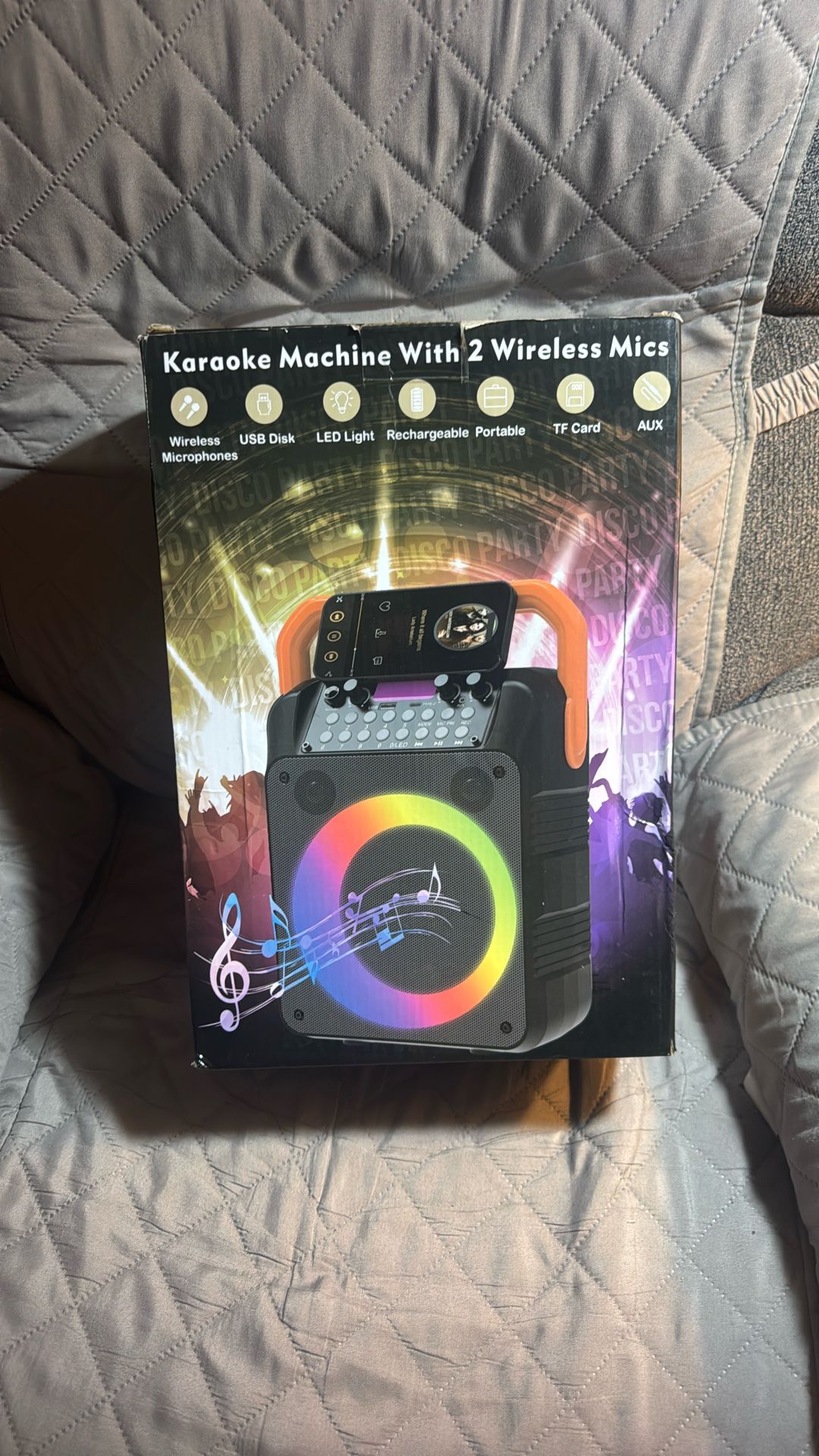 Karaoke Machine With 2 Wireless Mics