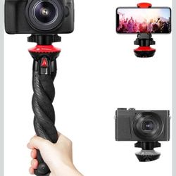 Camera Tripod Fotopro Flexible Phone Tripod Bendable Tripod for Mini Camera Handheld Tripod Stand for iPhone Vlogging Travel Video
