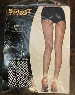 Spirit Fishnet Tights with Back Seam