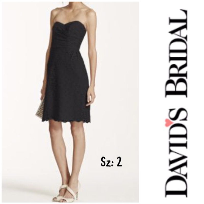 Final Sale NWT Women’s Davids Bridal Short Lace Dress Sz:2