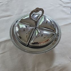 Antique divided serving dish