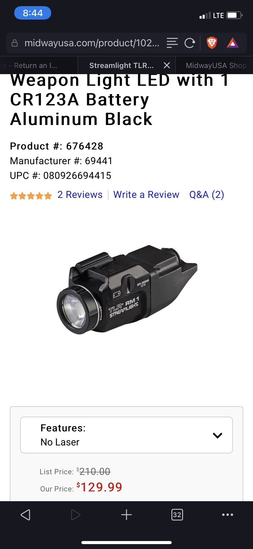 Streamlight Rifle Flashlight 