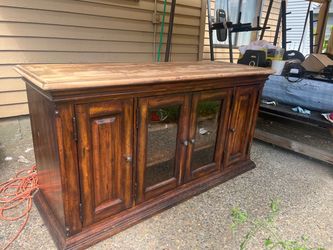 Big Solid Wood dresser, entryway table, hutch.