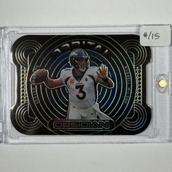 2022 Panini Obsidian Orbital Die-Cut #ORB-RWI Russell Wilson #/15 (Case Hit)