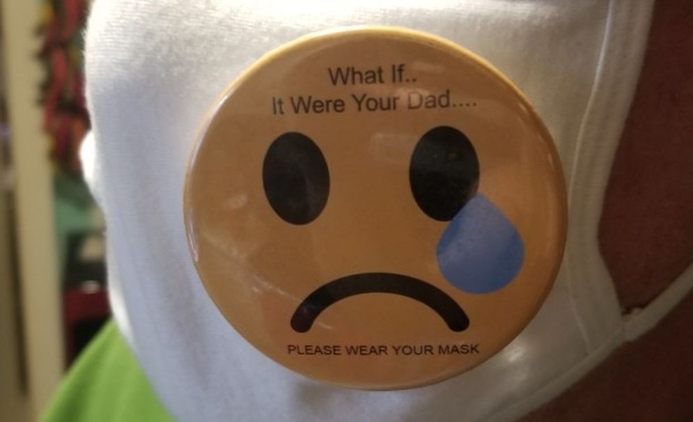 Face Mask Buttons w/powerful message