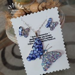 Sterling Silver 925 Necklace And Earrings 