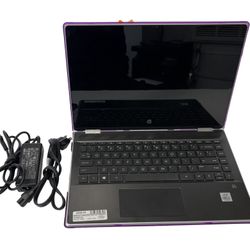 HP 8GB/256 SSD WINDOWS 10 1.49 GHZ W/CHARGER