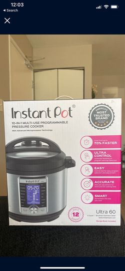 Instant Pot Ultra 60 6 Quart and 10 in 1 Multi use