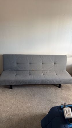 Gray IKEA Tufted Futon Sofa Bed
