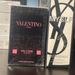 Valentino born in roma intense YSL myself 50 each