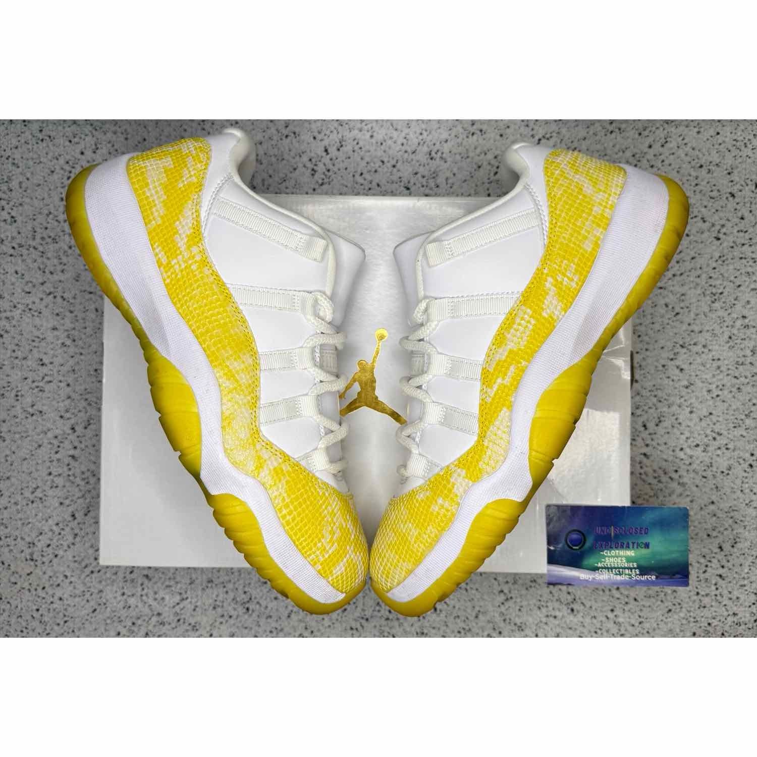 Jordan 11 Low Yellow Snakeskin 9 Men