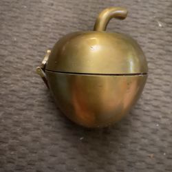 Cute Small Brass Candle Holder Apple