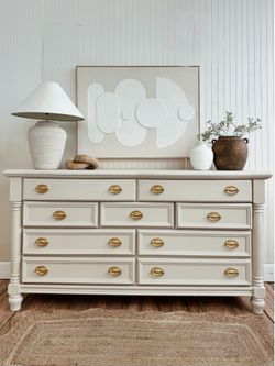Solid wood dresser