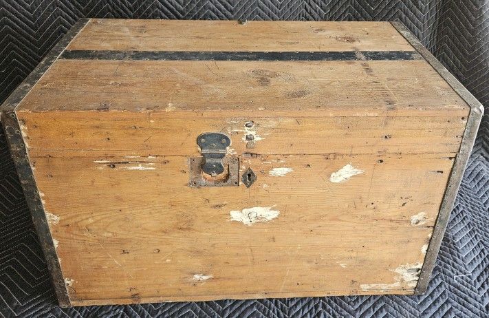 Antique Wooden Trunk